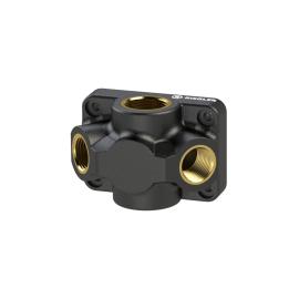 RIEGLER Durchgangsverteiler, Ein-/Ausgang G 1/2, Anschluss 2 x G 1/2 Produktbild