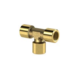 RIEGLER T-Stück, innen/innen/innen, G 1/2, SW 21, Messing blank Produktbild