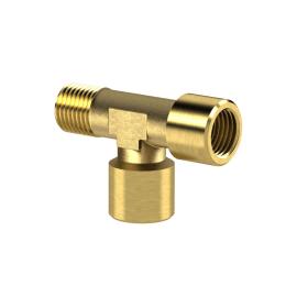 RIEGLER T-Stück, innen/innen/außen, G/R 1/4, SW 13, Messing blank Produktbild