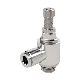 RIEGLER Drosselventil, beidseitig, G 1/8, Steckverbindung 8 Produktbild