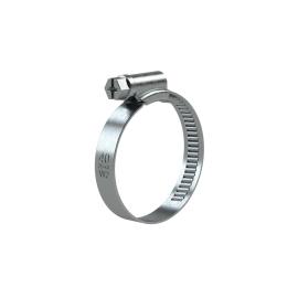 RIEGLER Schneckengewinde-Schlauchschelle, Chromstahl (W2), 32 - 50 mm, 9 mm Produktbild