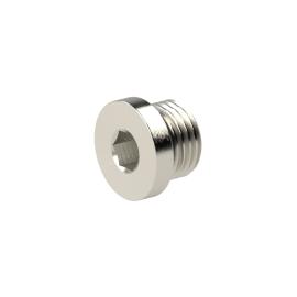 RIEGLER Verschlussstopfen, O-Ring »value line«, G 1/2, Messing vernickelt Produktbild