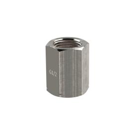 RIEGLER Spannmuffe, G 1/2, nach DIN 16283, 6-kant, Edelstahl 1.4571 Produktbild