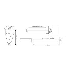 Schweisskraft Ersatz-Kohle 30“, gebohrt mit M 10 Gewinde Produktbild