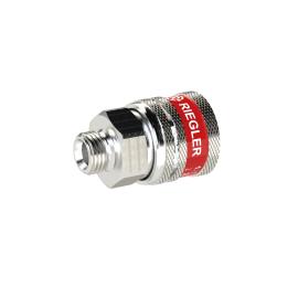 RIEGLER Sicherheitskupplung NW 7,8, Typ SEK, Messing vernickelt , G 3/8 AG Produktbild