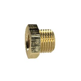 Reduziernippel kurz, G 2 1/2 a., G 1 1/2 i., SW 80, Messing Produktbild