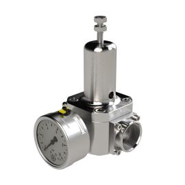 Edelstahl-Druckregler, 1.4404, rücksteuerbar, G 1, 1,0 - 17 bar Produktbild