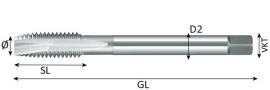 SIMETA Gewindebohrer DULO DIN 376 HSS-E Alu M16 Produktbild