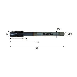 Yamawa Gewindebohrer M24 DULO DIN 376 Z-Pro PM VU-PO Produktbild