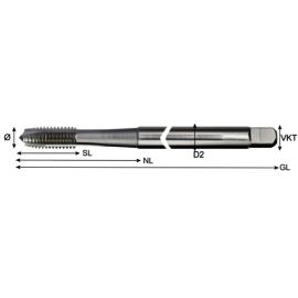 SIMETA Gewindebohrer DULO DIN 371/DIN 376 XXL HSS-E Blank M8 Produktbild