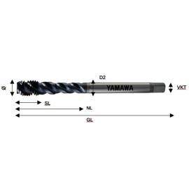 Yamawa Gewindebohrer M24 SALO DIN 371 Z-Pro VU-SP PM beschichtet Produktbild