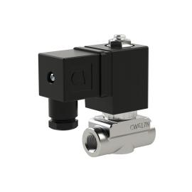RIEGLER 2/2 MV, NC, ES, G1/4, DN 4,0, PN 0-8, FPM, direktgesteuert , 24V DC Produktbild