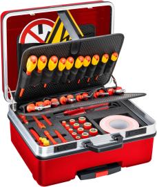 HAZET Hochvolt-Werkzeug Satz ∙ schutzisoliert 150/52 ∙ 3/8 Zoll (10 mm) Vierkant hohl ∙ Schlitz Profil, Kreuzschlitz Profil PH, Innen TORX® Profil, Innen Vielzahn Profil XZN, Außen Sechskant-Tractionsprofil ∙ 52-teilig ∙ 6 – 22 ∙ M8 – M12 ∙ PH1 – PH3 ∙ T20 – T3 Produktbild
