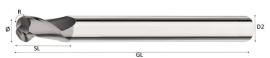 VHM-Radiusfräser Hardcut lang Durchmesser:16,00 Produktbild