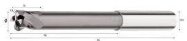 VHM-Torusfräser UXR extra lang freigesetzt Eff1 Durchmesser:6,00 Nutzlänge:44,0 Produktbild