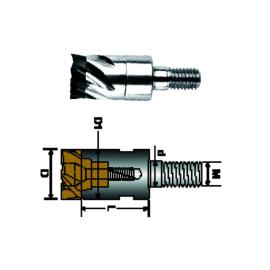 SIMETA Wechselkopffräser BB3-10 D= 10 Einschraub-Halter "Ufo" Produktbild