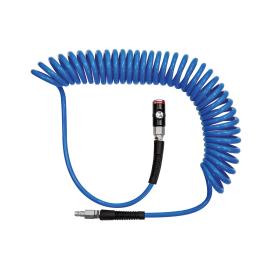 RIEGLER Spiralschlauch-Druckknopf-SicherheitsKupplung -Set, PU, ø12x8, 7,5 m Produktbild