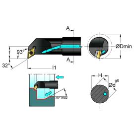Bohrstange A16M SDUCR07 Produktbild