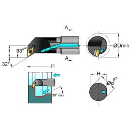 Bohrstange E20S SDUCR11 Produktbild