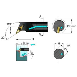 Bohrstange A25R SVXCR16 Produktbild