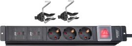 Steckdosenleiste 161N-5D ∙ L x B x H: 325 mm x 56 mm x 45 mm Produktbild