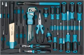 HAZET Universal Satz 163-120/24N ∙ Kreuzschlitz Profil PH, Schlitz Profil, Innen Sechskant Profil ∙ 24-teilig ∙ 1,5 – 10 ∙ PH1 – PH3 Produktbild