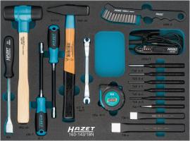HAZET Universal Satz 163-143/18N ∙ Außen Sechskant Profil ∙ 17-teilig ∙ 0,5 x 23 ∙ 10 x 11 ∙ 6 – 7 Produktbild