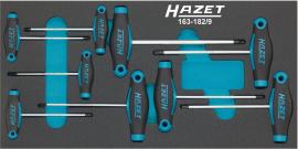 HAZET Schraubendreher Satz ∙ mit T-Griff 163-182/9 ∙ Innen TORX® Profil ∙ 9-teilig ∙ T6 ∙ T7 ∙ T8 ∙ T9 ∙ T10 ∙ T15 ∙ T20 ∙ T25 ∙ T30 Produktbild