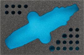 HAZET 2-Komponenten Weichschaumeinlage 163-333L ∙ L x B: 172 mm x 114 mm Produktbild