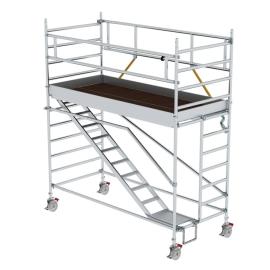MUNK Rollgerüst SG 1,35 x 3,0 m mit Schrägaufstiegen Plattformhöhe 2,51 m Produktbild