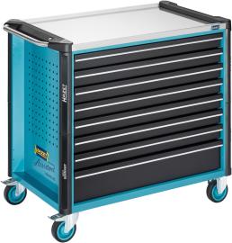 HAZET Werkstattwagen Assistent 179NXXL-8D ∙ L x B x H: 1133 mm x 642 mm x 1020 mm ∙ Schubladen, flach: 7× 81 x 870 x 522 mm ∙ Schubladen, hoch: 1× 166 x 870 x 522 mm Produktbild