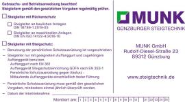 Kennzeichnungsschild für Steigschutzeinrichtung f. Steigschutz Produktbild