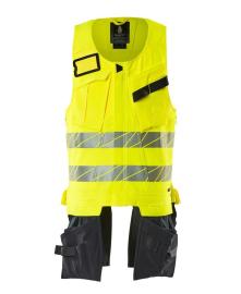 Mascot Werkzeugweste, ULTIMATE STRETCH Werkzeugweste Größe 2XL, hi-vis gelb/schwarzblau Produktbild