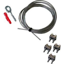 Brunnenpumpen-Revisions-Set 30 m Drahtseil mit 4 Seilklemmen Eco Produktbild