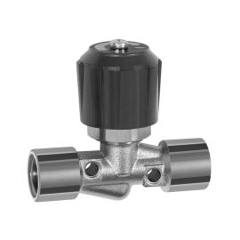 RIEGLER Nadelventil, Messing vernickelt, IG/IG, Rp 1/2, DN 8 Produktbild