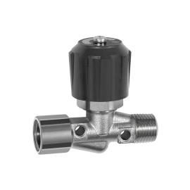 RIEGLER Nadelventil, Messing vernickelt, IG/AG, Rp/R 1/8, DN 4 Produktbild