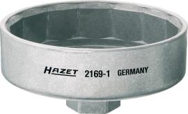 HAZET Ölfilterschlüssel 2169-1 ∙ 1/2 Zoll (12,5 mm) Vierkant hohl ∙ Außen 15-kant Profil ∙ SW 92 mm Produktbild