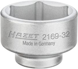 HAZET Ölfilterschlüssel 2169-32 ∙ 3/8 Zoll (10 mm) Vierkant hohl ∙ Außen Sechskant Profil ∙ SW 32 mm Produktbild