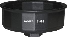HAZET Ölfilterschlüssel 2169-6 ∙ 1/2 Zoll (12,5 mm) Vierkant hohl ∙ Außen 16-kant Profil ∙ SW 86 mm Produktbild