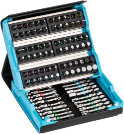 HAZET SmartCase Bit Satz 2200SC-3 ∙ 1/4 Zoll (6,3 mm) Sechskant massiv ∙ Schlitz Profil, Kreuzschlitz Profil PH, Pozidriv Profil PZ, Innen Sechskant Profil, Innen TORX® Profil, Tamper Resistant TORX® Profil ∙ 96-teilig ∙ 2 – 8 ∙ PH1 – PH3 ∙ PZ1 – PZ3 ∙ T6 – T40 Produktbild