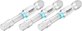 HAZET Bit 2204NSLG-5/3 ∙ 1/4 Zoll (6,3 mm) Sechskant massiv ∙ Innen Sechskant Profil ∙ 3-teilig ∙ SW 5 mm Produktbild