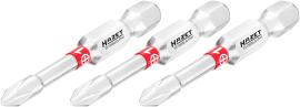 HAZET Bit 2215NSLG-PH1/3 ∙ 1/4 Zoll (6,3 mm) Sechskant massiv ∙ Kreuzschlitz Profil PH ∙ 3-teilig ∙ SW PH1 Produktbild