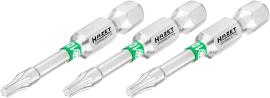 HAZET Bit 2223NSLG-T10/3 ∙ 1/4 Zoll (6,3 mm) Sechskant massiv ∙ Innen TORX® Profil ∙ 3-teilig ∙ SW T10 Produktbild