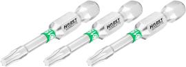 HAZET Bit 2223NSLG-T15/3 ∙ 1/4 Zoll (6,3 mm) Sechskant massiv ∙ Innen TORX® Profil ∙ 3-teilig ∙ SW T15 Produktbild
