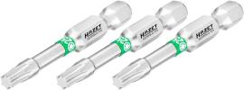 HAZET Bit 2223NSLG-T25/3 ∙ 1/4 Zoll (6,3 mm) Sechskant massiv ∙ Innen TORX® Profil ∙ 3-teilig ∙ SW T25 Produktbild