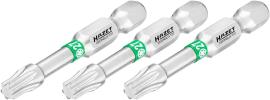 HAZET Bit 2223NSLG-T27/3 ∙ 1/4 Zoll (6,3 mm) Sechskant massiv ∙ Innen TORX® Profil ∙ 3-teilig ∙ SW T27 Produktbild