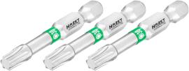 HAZET Bit 2223NSLG-T30/3 ∙ 1/4 Zoll (6,3 mm) Sechskant massiv ∙ Innen TORX® Profil ∙ 3-teilig ∙ SW T30 Produktbild
