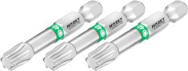 HAZET Bit 2223NSLG-T40/3 ∙ 1/4 Zoll (6,3 mm) Sechskant massiv ∙ Innen TORX® Profil ∙ 3-teilig ∙ SW T40 Produktbild