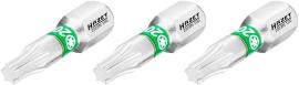 HAZET Bit 2223N-T20/3 ∙ 1/4 Zoll (6,3 mm) Sechskant massiv ∙ Innen TORX® Profil ∙ 3-teilig ∙ SW T20 Produktbild