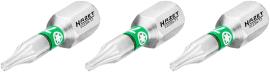 HAZET Bit 2223N-T7/3 ∙ 1/4 Zoll (6,3 mm) Sechskant massiv ∙ Innen TORX® Profil ∙ 3-teilig ∙ SW T7 Produktbild